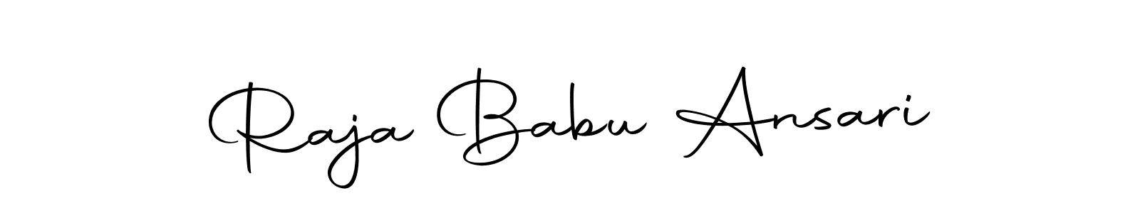 Make a short Raja Babu Ansari signature style. Manage your documents anywhere anytime using Autography-DOLnW. Create and add eSignatures, submit forms, share and send files easily. Raja Babu Ansari signature style 10 images and pictures png