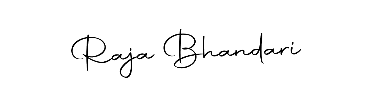 Design your own signature with our free online signature maker. With this signature software, you can create a handwritten (Autography-DOLnW) signature for name Raja Bhandari. Raja Bhandari signature style 10 images and pictures png