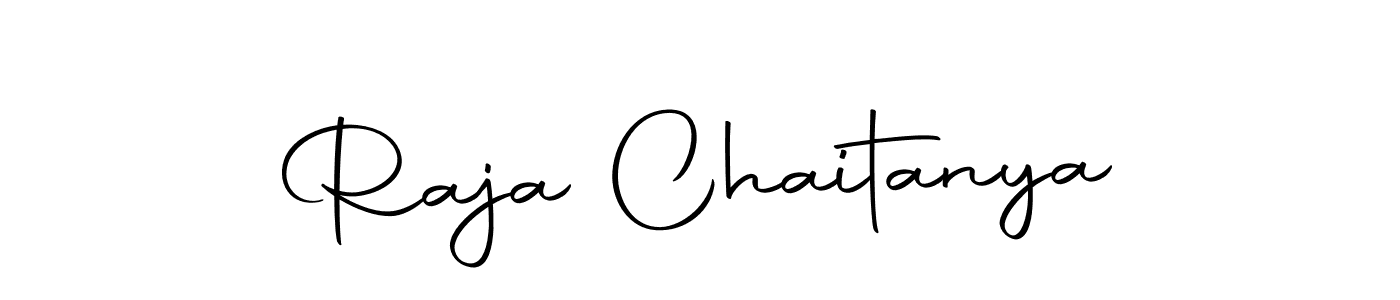 How to make Raja Chaitanya name signature. Use Autography-DOLnW style for creating short signs online. This is the latest handwritten sign. Raja Chaitanya signature style 10 images and pictures png