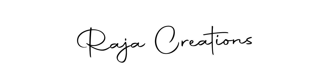You should practise on your own different ways (Autography-DOLnW) to write your name (Raja Creations) in signature. don't let someone else do it for you. Raja Creations signature style 10 images and pictures png