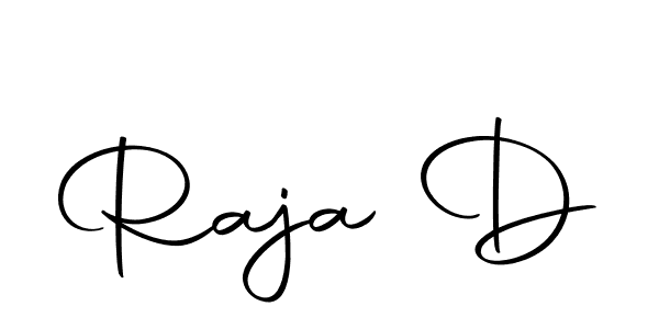 Use a signature maker to create a handwritten signature online. With this signature software, you can design (Autography-DOLnW) your own signature for name Raja D. Raja D signature style 10 images and pictures png