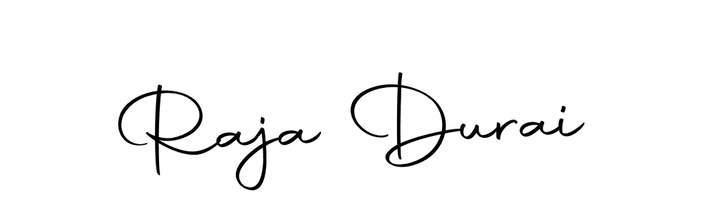 Design your own signature with our free online signature maker. With this signature software, you can create a handwritten (Autography-DOLnW) signature for name Raja Durai. Raja Durai signature style 10 images and pictures png