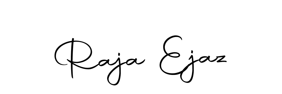 How to make Raja Ejaz name signature. Use Autography-DOLnW style for creating short signs online. This is the latest handwritten sign. Raja Ejaz signature style 10 images and pictures png