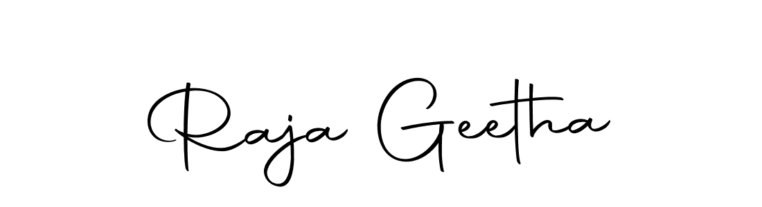 Design your own signature with our free online signature maker. With this signature software, you can create a handwritten (Autography-DOLnW) signature for name Raja Geetha. Raja Geetha signature style 10 images and pictures png