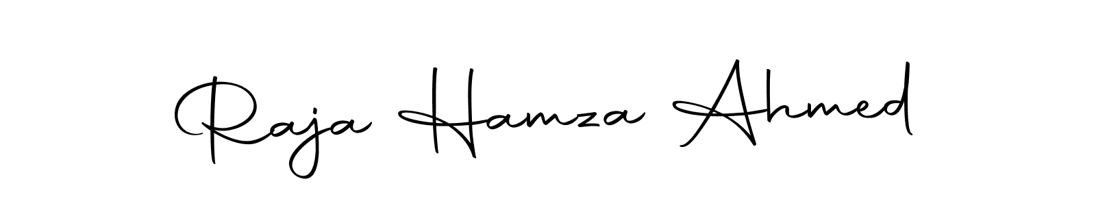 The best way (Autography-DOLnW) to make a short signature is to pick only two or three words in your name. The name Raja Hamza Ahmed include a total of six letters. For converting this name. Raja Hamza Ahmed signature style 10 images and pictures png