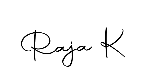 Here are the top 10 professional signature styles for the name Raja K. These are the best autograph styles you can use for your name. Raja K signature style 10 images and pictures png
