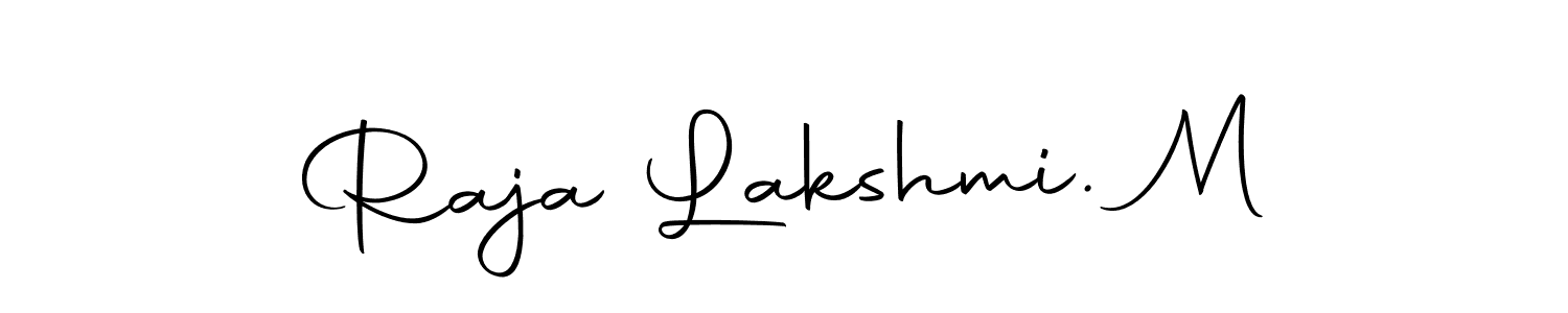 Here are the top 10 professional signature styles for the name Raja Lakshmi. M. These are the best autograph styles you can use for your name. Raja Lakshmi. M signature style 10 images and pictures png