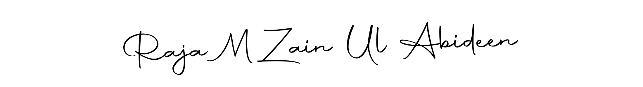 Also You can easily find your signature by using the search form. We will create Raja M Zain Ul Abideen name handwritten signature images for you free of cost using Autography-DOLnW sign style. Raja M Zain Ul Abideen signature style 10 images and pictures png