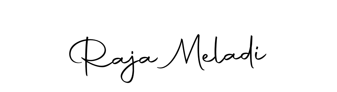 How to make Raja Meladi name signature. Use Autography-DOLnW style for creating short signs online. This is the latest handwritten sign. Raja Meladi signature style 10 images and pictures png