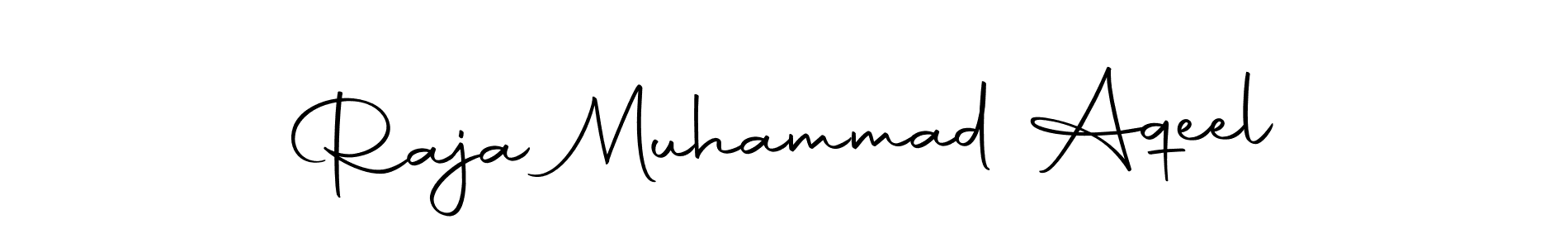 Make a beautiful signature design for name Raja Muhammad Aqeel. Use this online signature maker to create a handwritten signature for free. Raja Muhammad Aqeel signature style 10 images and pictures png