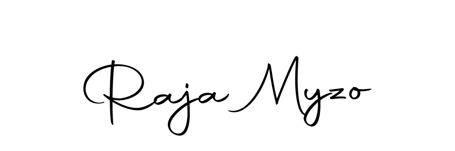 if you are searching for the best signature style for your name Raja Myzo. so please give up your signature search. here we have designed multiple signature styles  using Autography-DOLnW. Raja Myzo signature style 10 images and pictures png