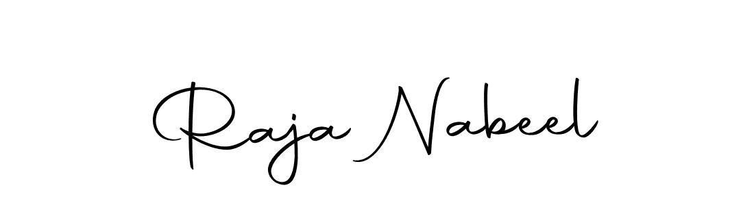 You should practise on your own different ways (Autography-DOLnW) to write your name (Raja Nabeel) in signature. don't let someone else do it for you. Raja Nabeel signature style 10 images and pictures png