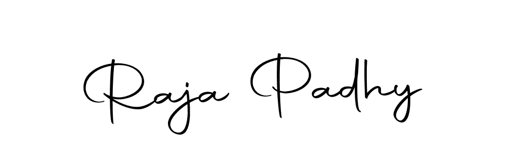 How to make Raja Padhy name signature. Use Autography-DOLnW style for creating short signs online. This is the latest handwritten sign. Raja Padhy signature style 10 images and pictures png