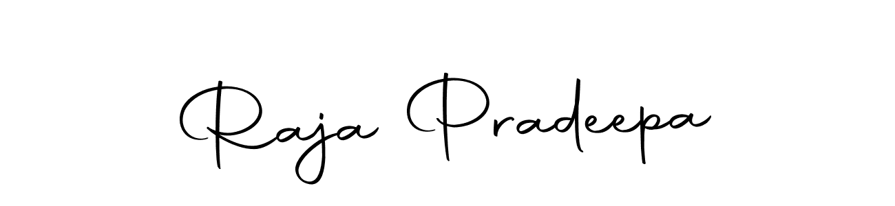 The best way (Autography-DOLnW) to make a short signature is to pick only two or three words in your name. The name Raja Pradeepa include a total of six letters. For converting this name. Raja Pradeepa signature style 10 images and pictures png