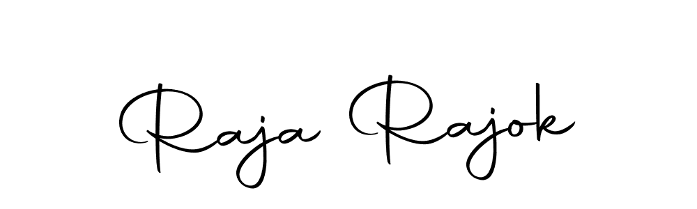 How to make Raja Rajok name signature. Use Autography-DOLnW style for creating short signs online. This is the latest handwritten sign. Raja Rajok signature style 10 images and pictures png