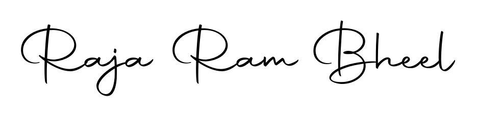 Quickly download Raja Ram Bheel name signature in high-resolution PNG using Autography-DOLnW style. Ready to insert into PDFs and online applications. Raja Ram Bheel signature style 10 images and pictures png