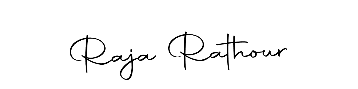 How to make Raja Rathour name signature. Use Autography-DOLnW style for creating short signs online. This is the latest handwritten sign. Raja Rathour signature style 10 images and pictures png