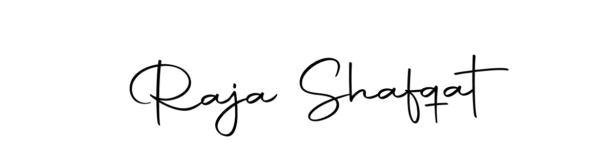 How to make Raja Shafqat name signature. Use Autography-DOLnW style for creating short signs online. This is the latest handwritten sign. Raja Shafqat signature style 10 images and pictures png