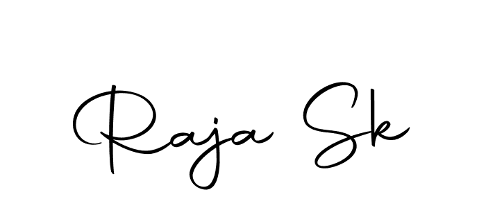 Use a signature maker to create a handwritten signature online. With this signature software, you can design (Autography-DOLnW) your own signature for name Raja Sk. Raja Sk signature style 10 images and pictures png