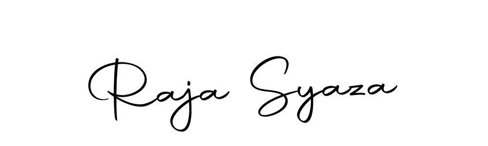 How to make Raja Syaza name signature. Use Autography-DOLnW style for creating short signs online. This is the latest handwritten sign. Raja Syaza signature style 10 images and pictures png