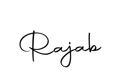 Make a beautiful signature design for name Rajab. Use this online signature maker to create a handwritten signature for free. Rajab signature style 10 images and pictures png