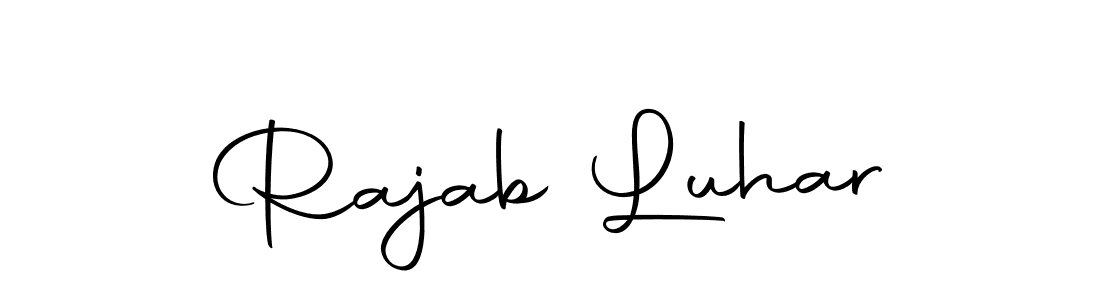 Create a beautiful signature design for name Rajab Luhar. With this signature (Autography-DOLnW) fonts, you can make a handwritten signature for free. Rajab Luhar signature style 10 images and pictures png