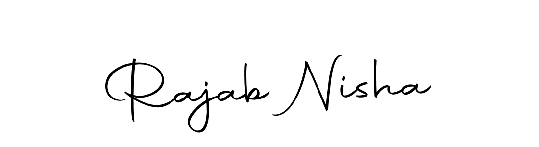 It looks lik you need a new signature style for name Rajab Nisha. Design unique handwritten (Autography-DOLnW) signature with our free signature maker in just a few clicks. Rajab Nisha signature style 10 images and pictures png