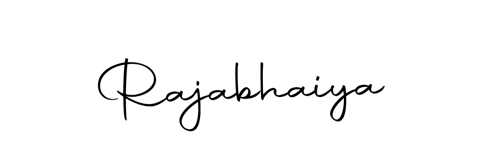 Use a signature maker to create a handwritten signature online. With this signature software, you can design (Autography-DOLnW) your own signature for name Rajabhaiya. Rajabhaiya signature style 10 images and pictures png