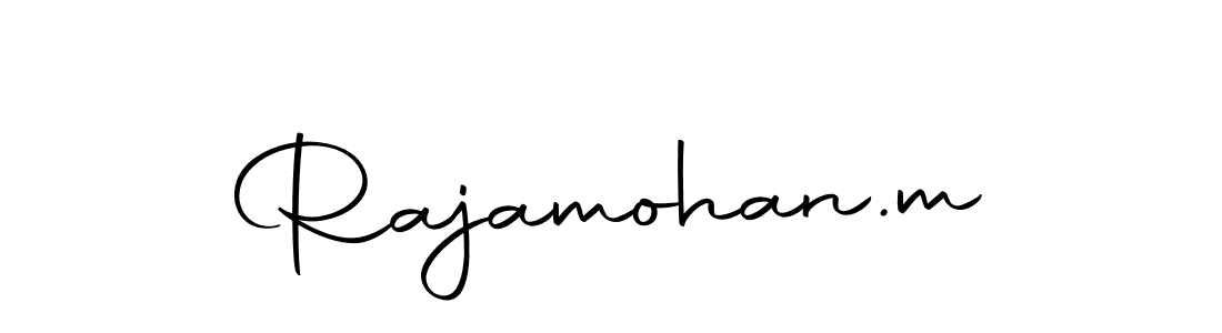 The best way (Autography-DOLnW) to make a short signature is to pick only two or three words in your name. The name Rajamohan.m include a total of six letters. For converting this name. Rajamohan.m signature style 10 images and pictures png