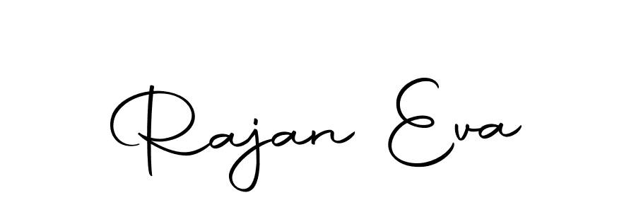 if you are searching for the best signature style for your name Rajan Eva. so please give up your signature search. here we have designed multiple signature styles  using Autography-DOLnW. Rajan Eva signature style 10 images and pictures png