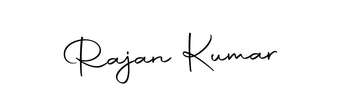 How to make Rajan Kumar name signature. Use Autography-DOLnW style for creating short signs online. This is the latest handwritten sign. Rajan Kumar signature style 10 images and pictures png