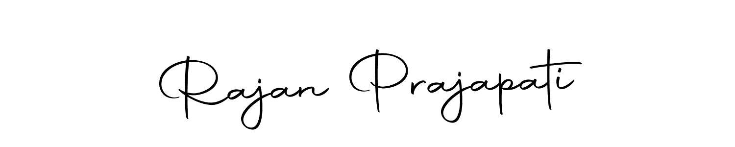 Rajan Prajapati stylish signature style. Best Handwritten Sign (Autography-DOLnW) for my name. Handwritten Signature Collection Ideas for my name Rajan Prajapati. Rajan Prajapati signature style 10 images and pictures png
