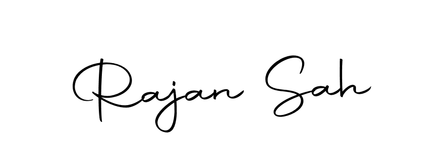 Make a beautiful signature design for name Rajan Sah. Use this online signature maker to create a handwritten signature for free. Rajan Sah signature style 10 images and pictures png