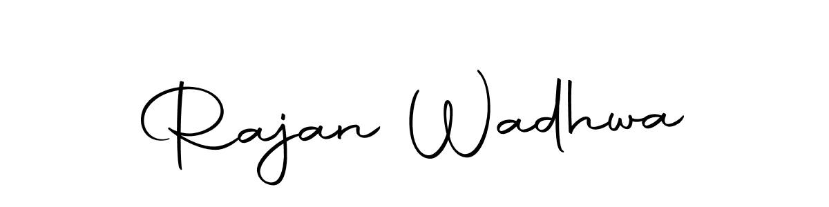 How to make Rajan Wadhwa name signature. Use Autography-DOLnW style for creating short signs online. This is the latest handwritten sign. Rajan Wadhwa signature style 10 images and pictures png