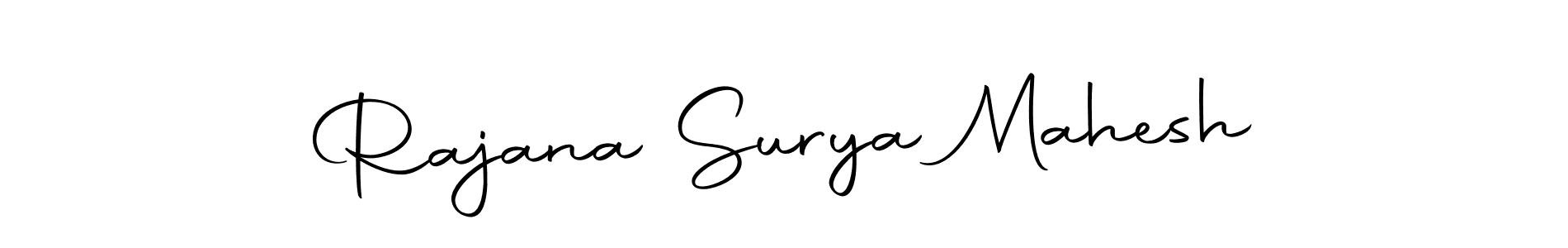 You can use this online signature creator to create a handwritten signature for the name Rajana Surya Mahesh. This is the best online autograph maker. Rajana Surya Mahesh signature style 10 images and pictures png