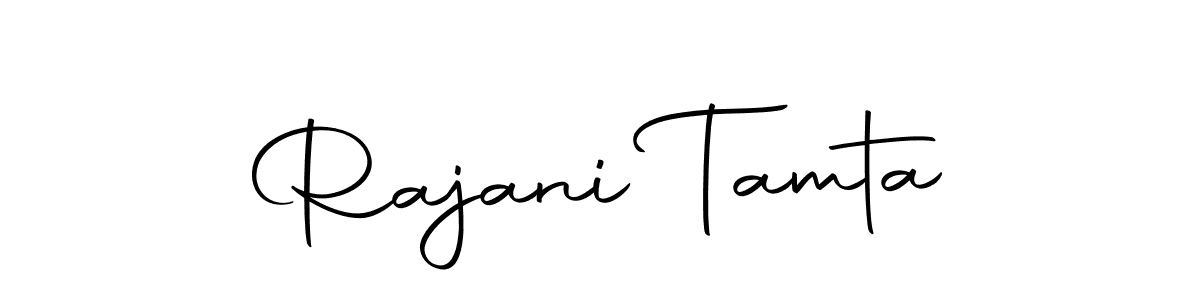 Use a signature maker to create a handwritten signature online. With this signature software, you can design (Autography-DOLnW) your own signature for name Rajani Tamta. Rajani Tamta signature style 10 images and pictures png