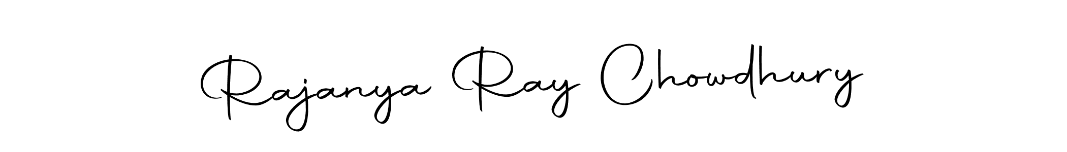 How to make Rajanya Ray Chowdhury name signature. Use Autography-DOLnW style for creating short signs online. This is the latest handwritten sign. Rajanya Ray Chowdhury signature style 10 images and pictures png