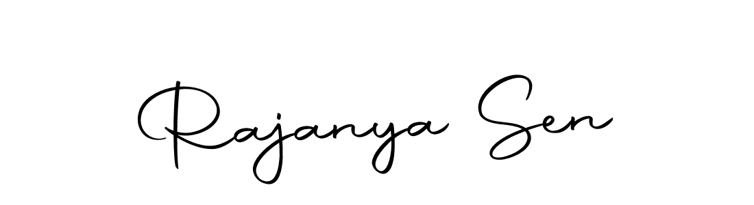 Design your own signature with our free online signature maker. With this signature software, you can create a handwritten (Autography-DOLnW) signature for name Rajanya Sen. Rajanya Sen signature style 10 images and pictures png