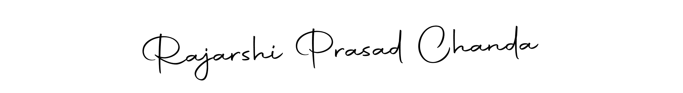 How to make Rajarshi Prasad Chanda name signature. Use Autography-DOLnW style for creating short signs online. This is the latest handwritten sign. Rajarshi Prasad Chanda signature style 10 images and pictures png