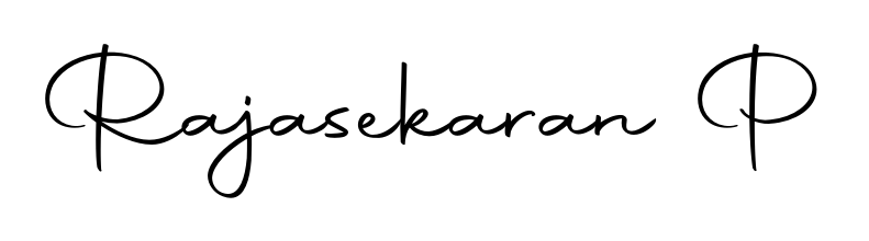 Make a beautiful signature design for name Rajasekaran P. With this signature (Autography-DOLnW) style, you can create a handwritten signature for free. Rajasekaran P signature style 10 images and pictures png