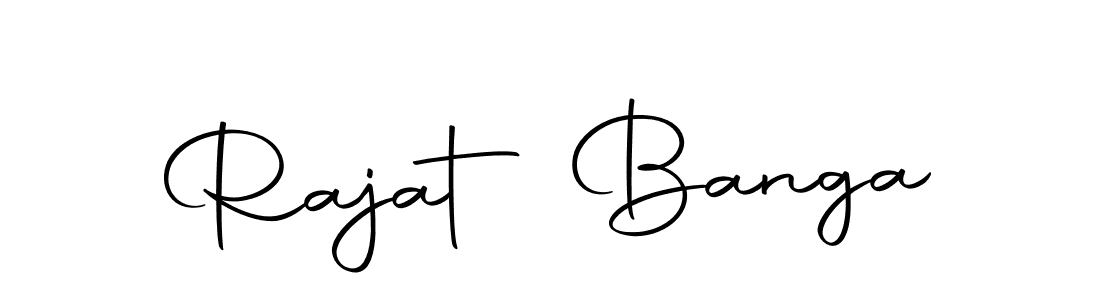 Make a beautiful signature design for name Rajat Banga. Use this online signature maker to create a handwritten signature for free. Rajat Banga signature style 10 images and pictures png