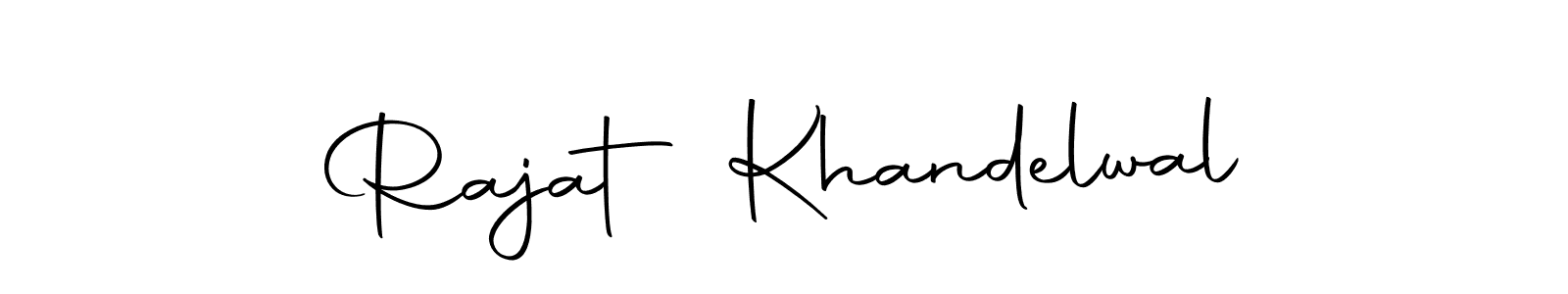 Create a beautiful signature design for name Rajat Khandelwal. With this signature (Autography-DOLnW) fonts, you can make a handwritten signature for free. Rajat Khandelwal signature style 10 images and pictures png