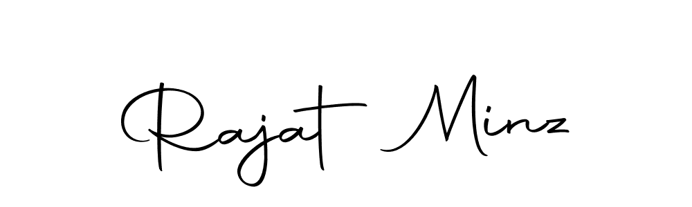 You should practise on your own different ways (Autography-DOLnW) to write your name (Rajat Minz) in signature. don't let someone else do it for you. Rajat Minz signature style 10 images and pictures png