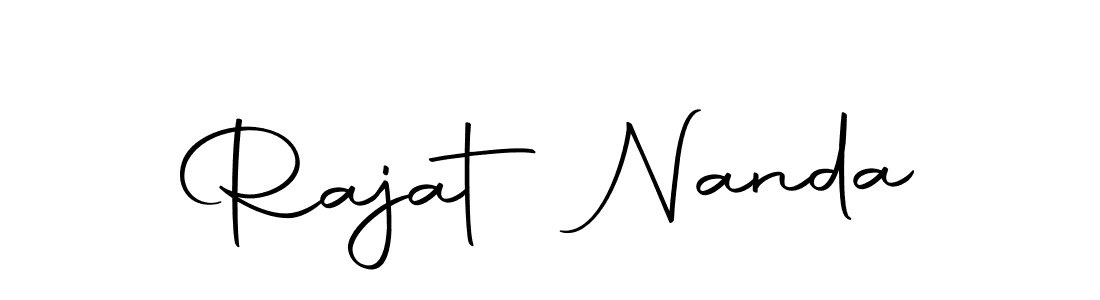 How to make Rajat Nanda signature? Autography-DOLnW is a professional autograph style. Create handwritten signature for Rajat Nanda name. Rajat Nanda signature style 10 images and pictures png