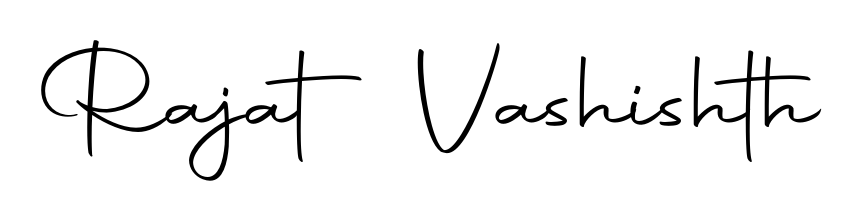 Transform the name Rajat Vashishth into a signature masterpiece using Autography-DOLnW font. Ideal for photographers, artists, and creators looking for watermarks. Rajat Vashishth signature style 10 images and pictures png