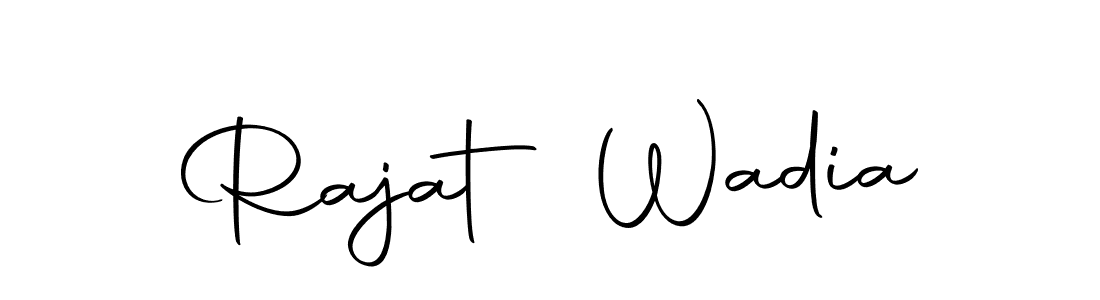 Similarly Autography-DOLnW is the best handwritten signature design. Signature creator online .You can use it as an online autograph creator for name Rajat Wadia. Rajat Wadia signature style 10 images and pictures png