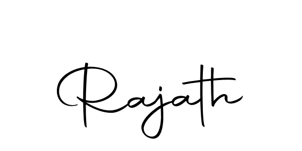 Create a beautiful signature design for name Rajath. With this signature (Autography-DOLnW) fonts, you can make a handwritten signature for free. Rajath signature style 10 images and pictures png
