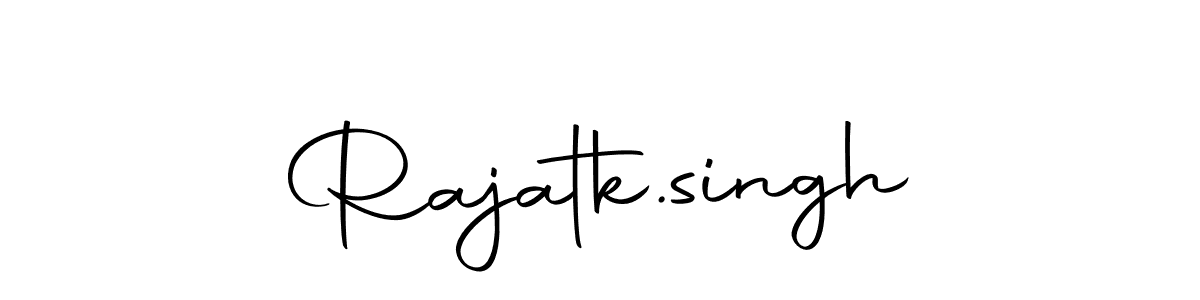 How to make Rajatk.singh name signature. Use Autography-DOLnW style for creating short signs online. This is the latest handwritten sign. Rajatk.singh signature style 10 images and pictures png