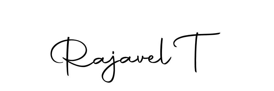 Create a beautiful signature design for name Rajavel T. With this signature (Autography-DOLnW) fonts, you can make a handwritten signature for free. Rajavel T signature style 10 images and pictures png