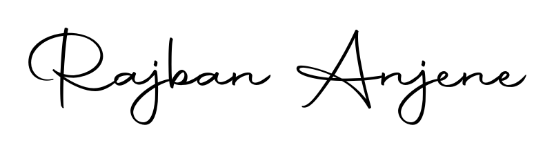 Quickly download Rajban Anjene name signature in high-resolution PNG using Autography-DOLnW style. Ready to insert into PDFs and online applications. Rajban Anjene signature style 10 images and pictures png